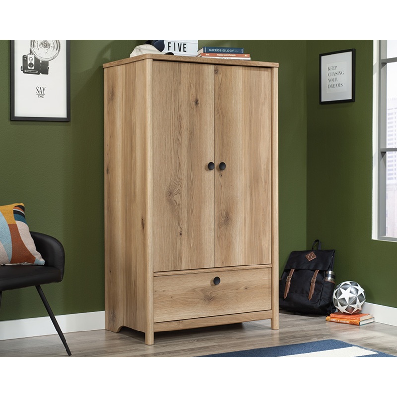 Dover Edge Armoire Timber Oak (433519) – Sauder