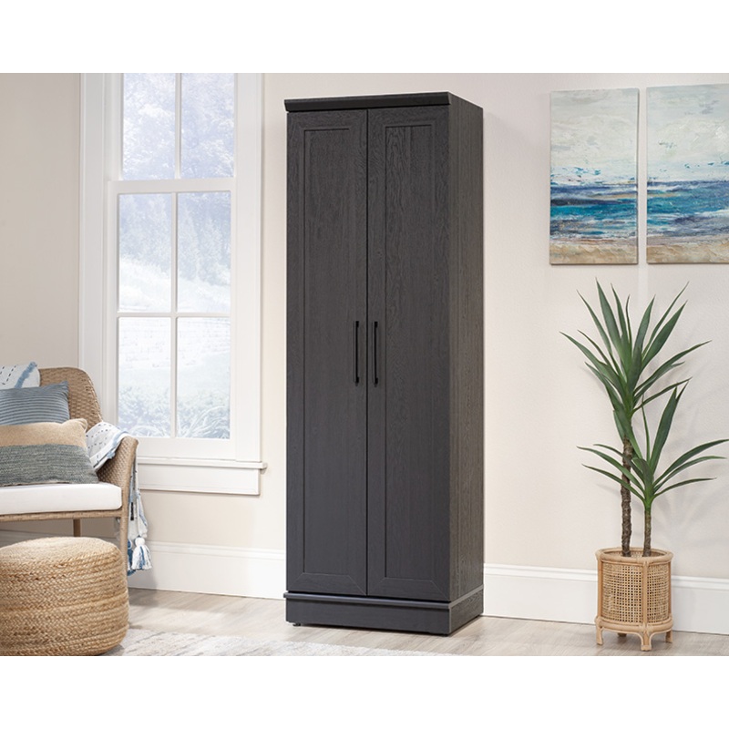HomePlus 2-Door Storage Cabinet Raven Oak (436839)  Sauder