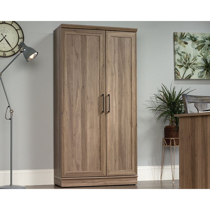 HomePlus Tall Storage Cabinet Salt Oak (422428)  Sauder