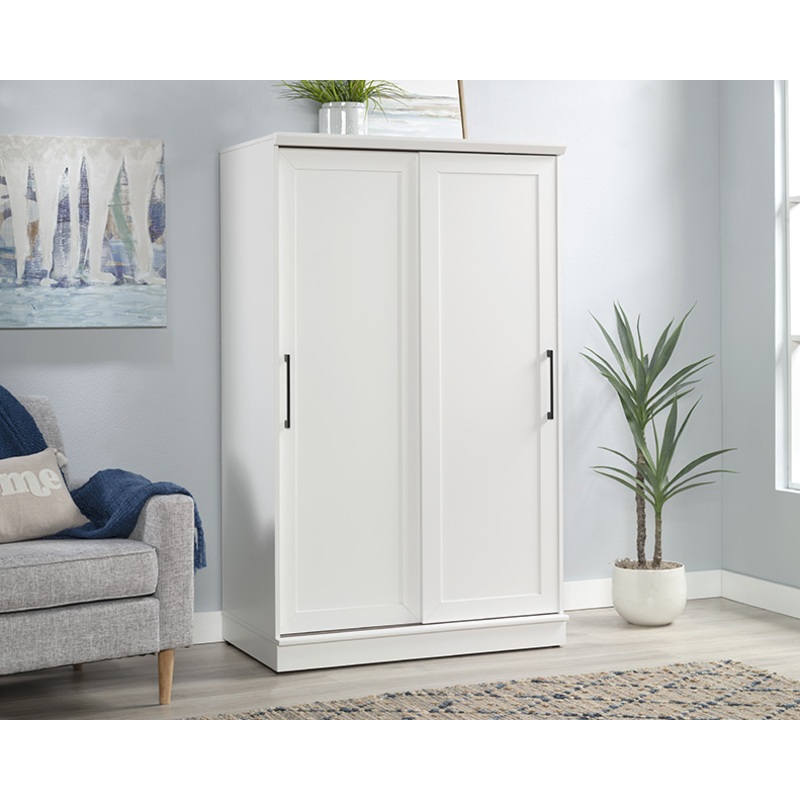 HomePlus Wardrobe with Sliding Doors White (442790)  Sauder