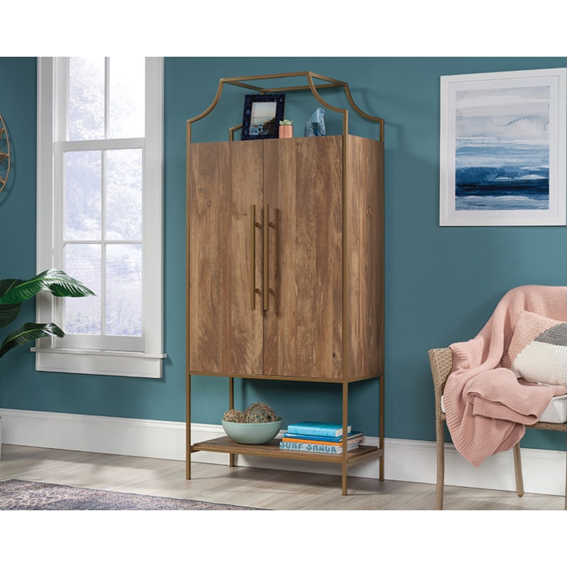 International Lux Storage Cabinet Sindoori Mango (433647)  Sauder