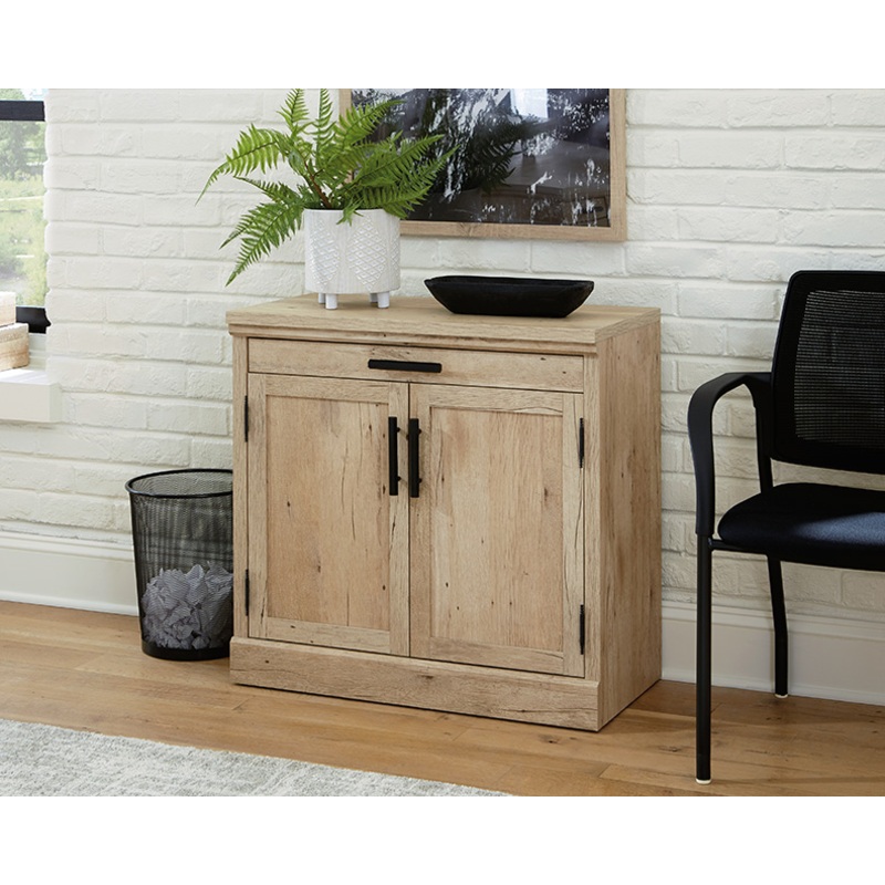 Mason Peak 2-Door Storage Cabinet Prime Oak (427835)  Sauder