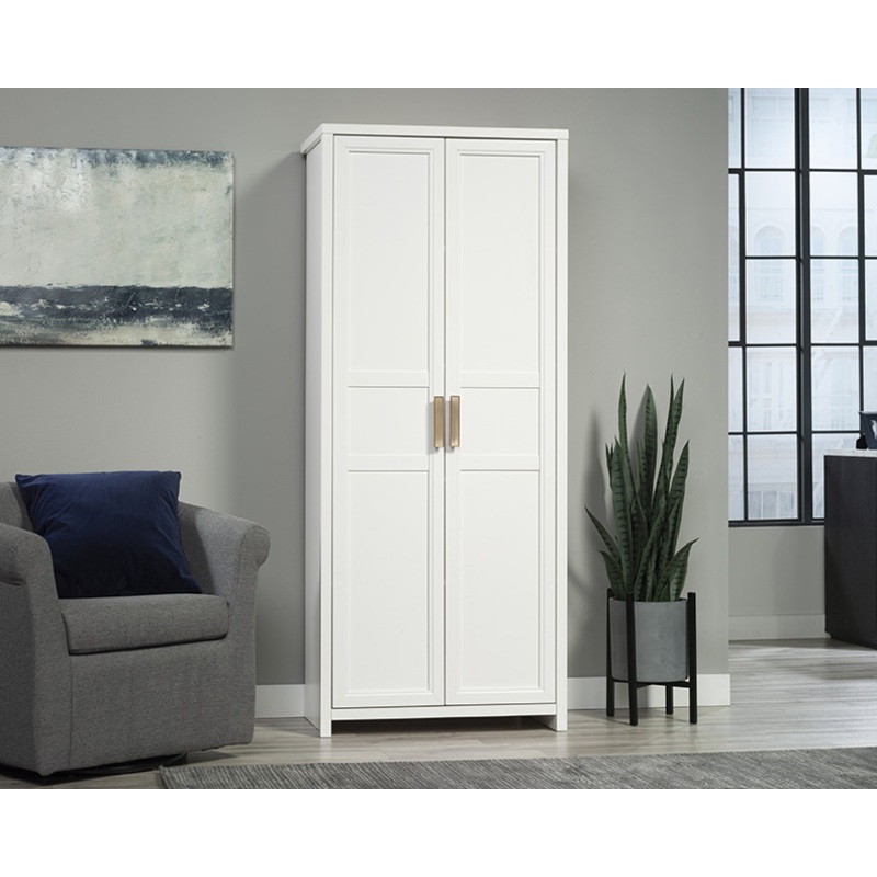 Sauder Select 2-Door Shaker Storage Cabinet White (443650) – Sauder