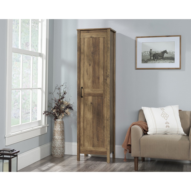 Sauder Select 4-Shelf Storage Cabinet Rural Pine (443655)  Sauder