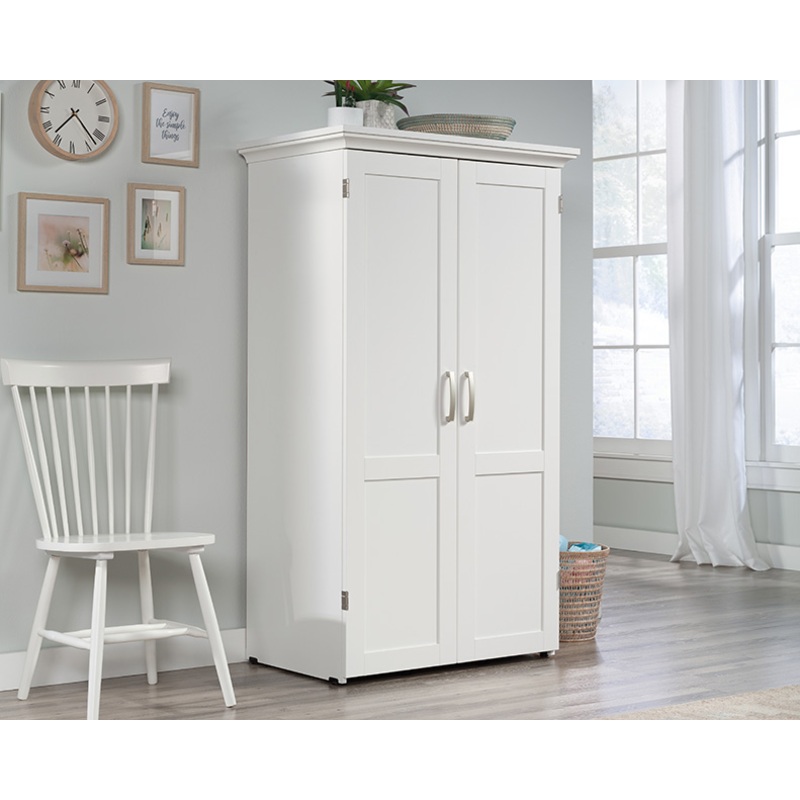 Sauder Select Craft & Sewing Armoire Soft White (430446)  Sauder