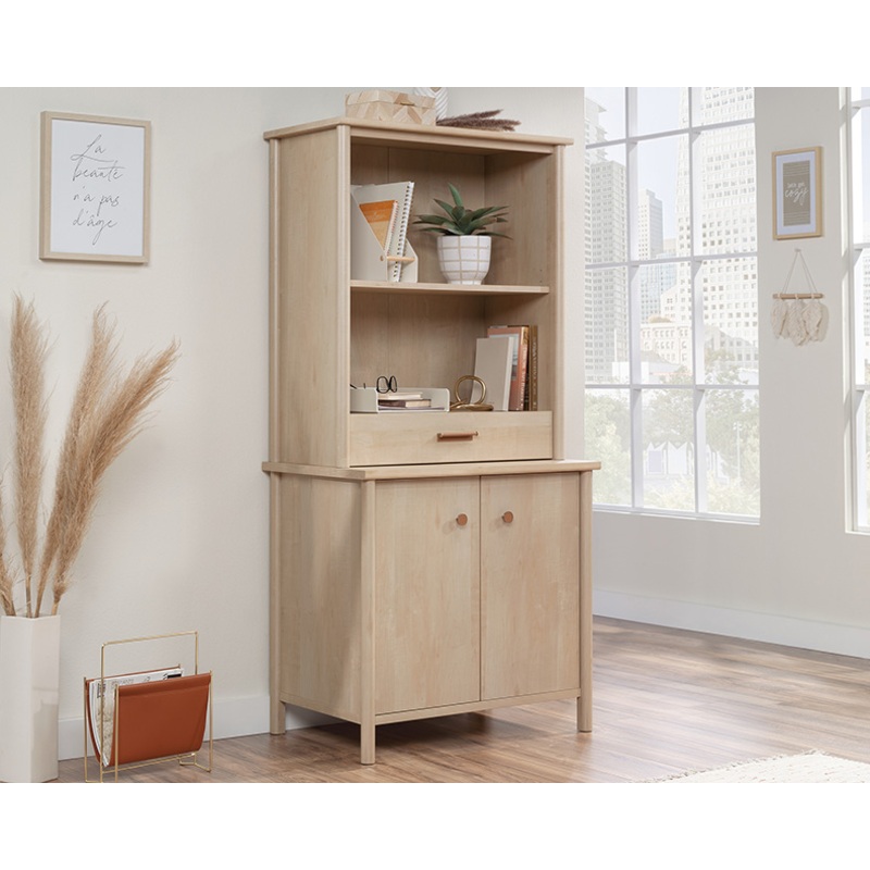 Whitaker Point Base Cabinet with Hutch Natural Maple (443705)  Sauder