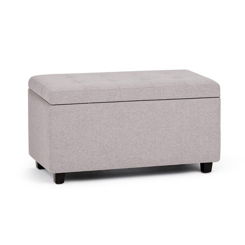 Storage Ottomans Cosmopolitan Storage Ottoman in Linen