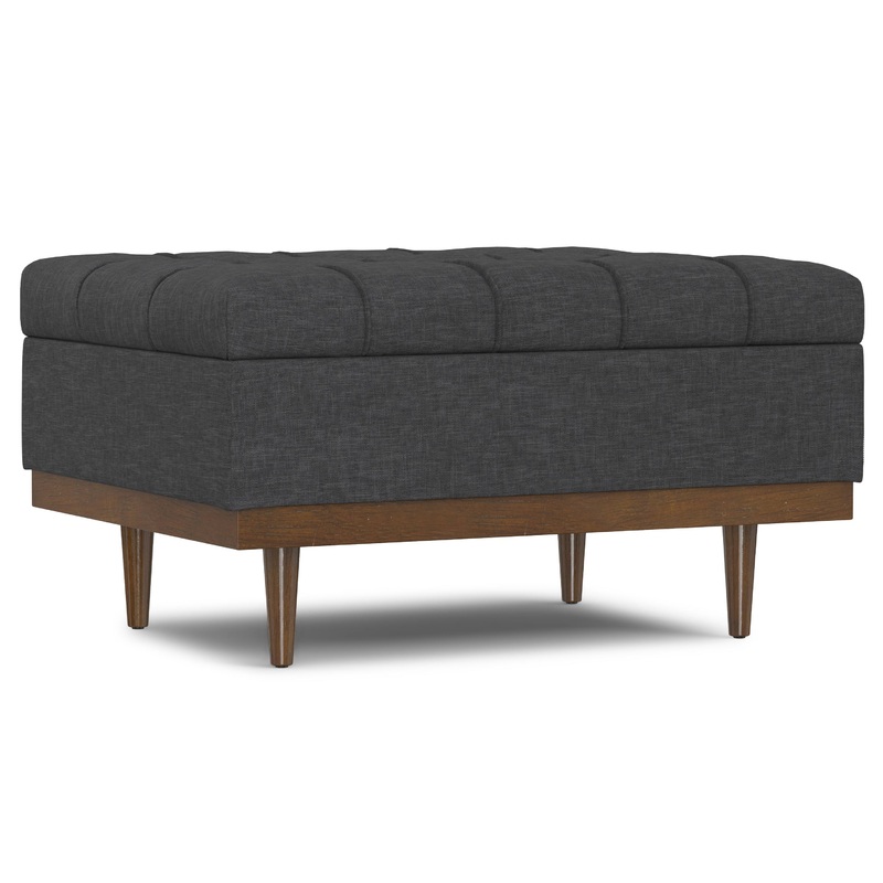 Storage Ottomans Mariah Coffee Table Storage Ottoman in Linen