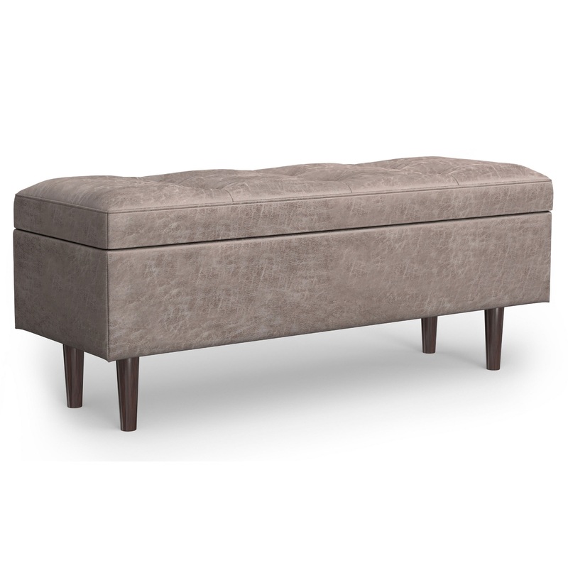Storage Ottomans Shay Mid Century Rectangular Storage Ottoman
