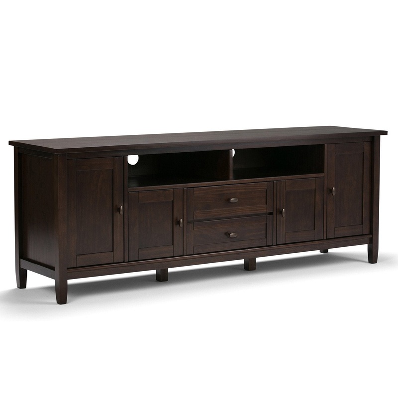 TV Stands Warm Shaker 72 inch TV Media Stand