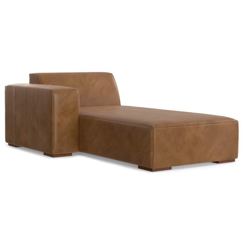 Sofa Modules Rex Left Chaise Module in Genuine Leather