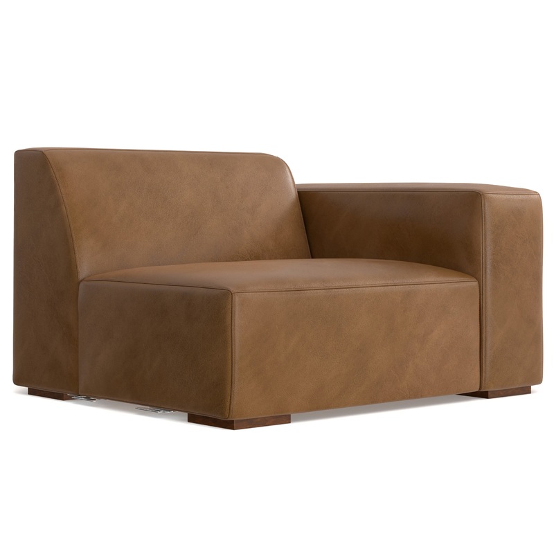 Sofa Modules Rex Right Arm Module in Genuine Leather