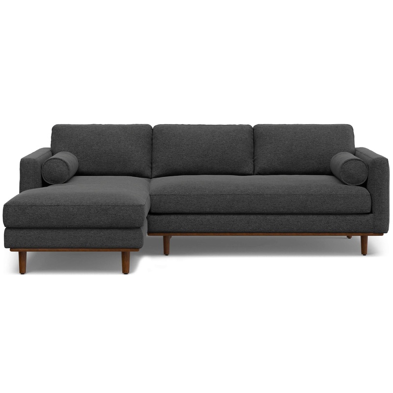 Sofa Sectionals Morrison Left Sectional Sofa in Woven-Blend Fabric