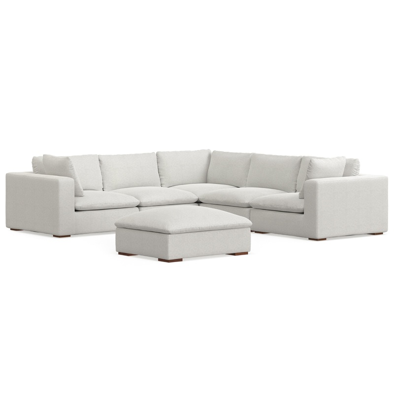 Sofa Sets Jasmine Corner Sectional Sofa and Ottoman