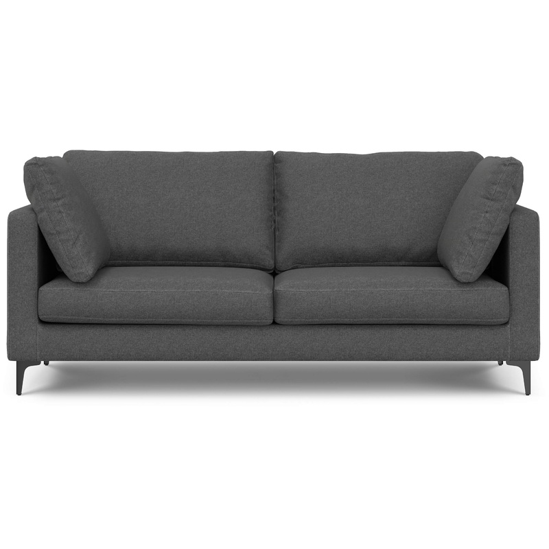 Sofas Ava 76 inch Mid Century Sofa in Performance Fabric