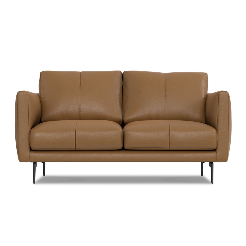 Sofas Stevens 60 inch Loveseat in Genuine Leather