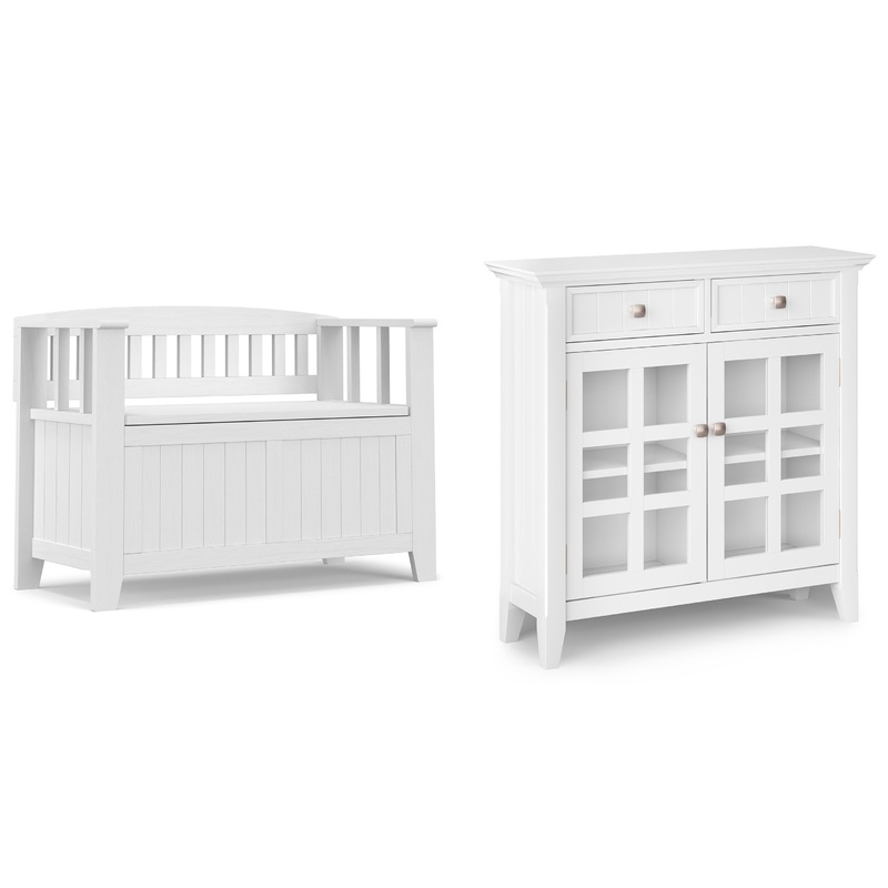Storage Bench & Cabinet Bundles Acadian 36-inch Storage Bench and 36-inch Cabinet