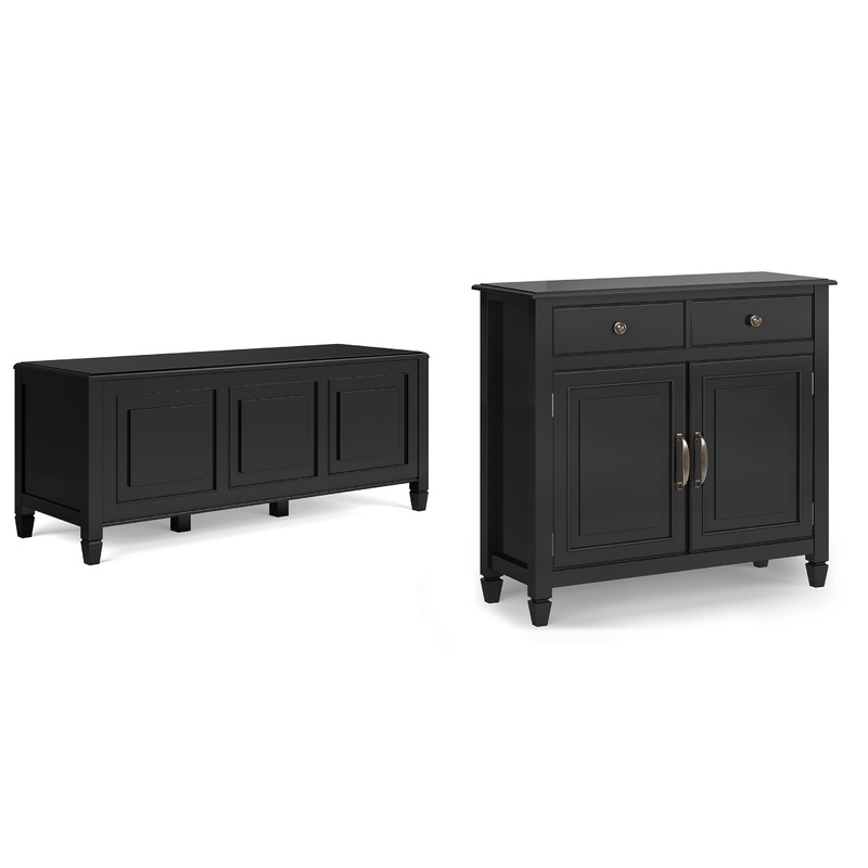 Storage Bench & Cabinet Bundles Connaught 51-inch Storage Bench and 40-inch Cabinet