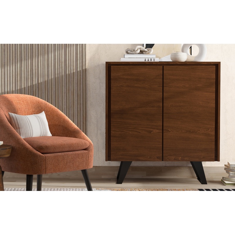 Storage Cabinets Lowry Medium Storage Cabinet in Walnut