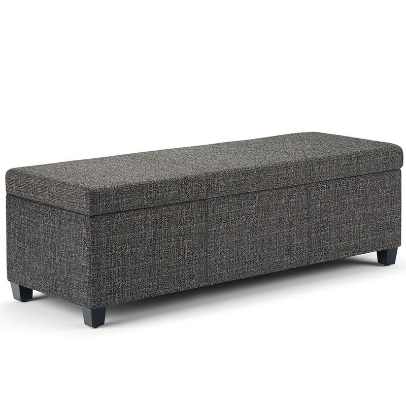 Storage Ottomans Avalon Storage Ottoman in Tweed