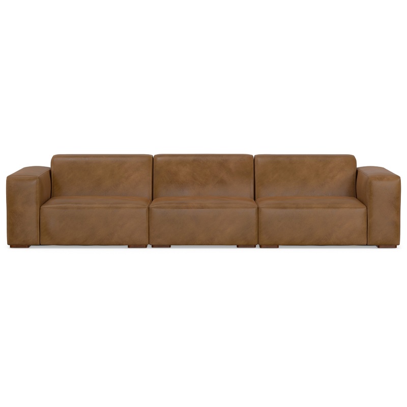 Modular Sofas Rex 3 Seater Sofa in Genuine Leather