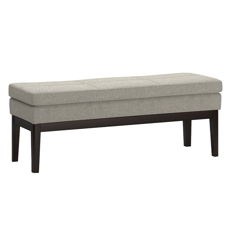 Ottoman Benches Carlson Ottoman Bench in Light Grey