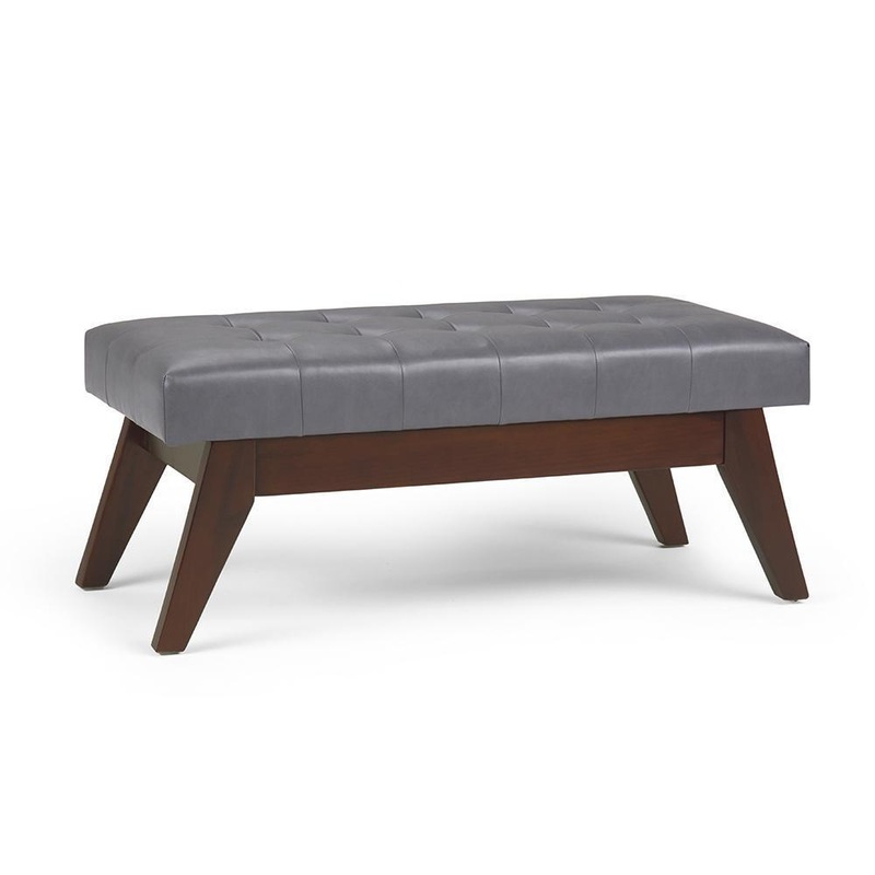 Ottoman Benches Draper Ottoman Bench in Vegan Leather