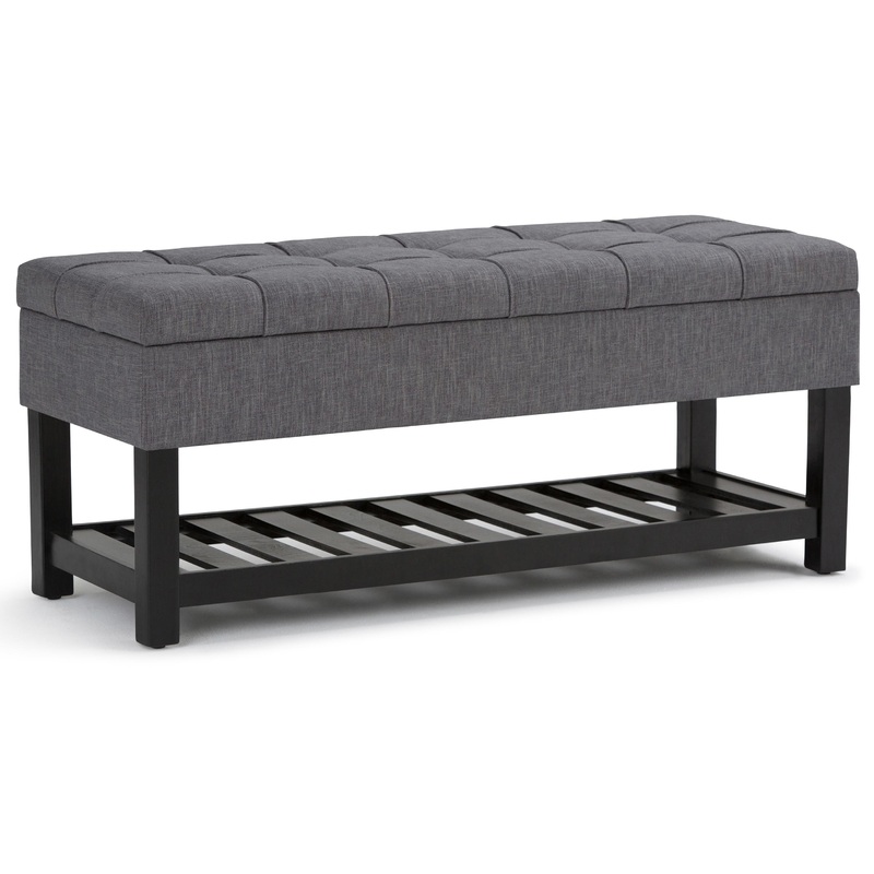 Ottoman Benches Saxon Ottoman Bench in Linen
