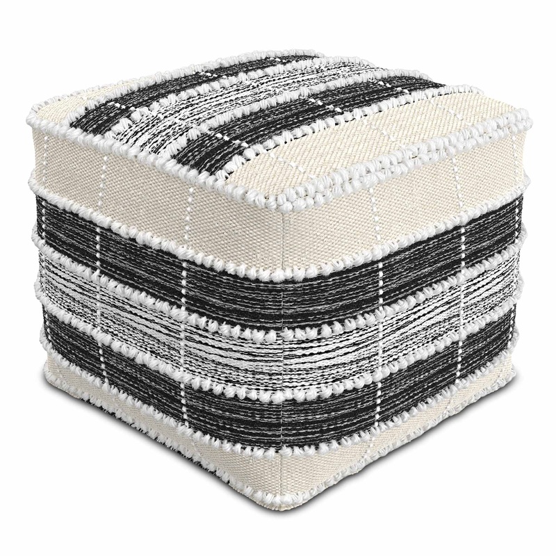 Poufs Barley Square Pouf