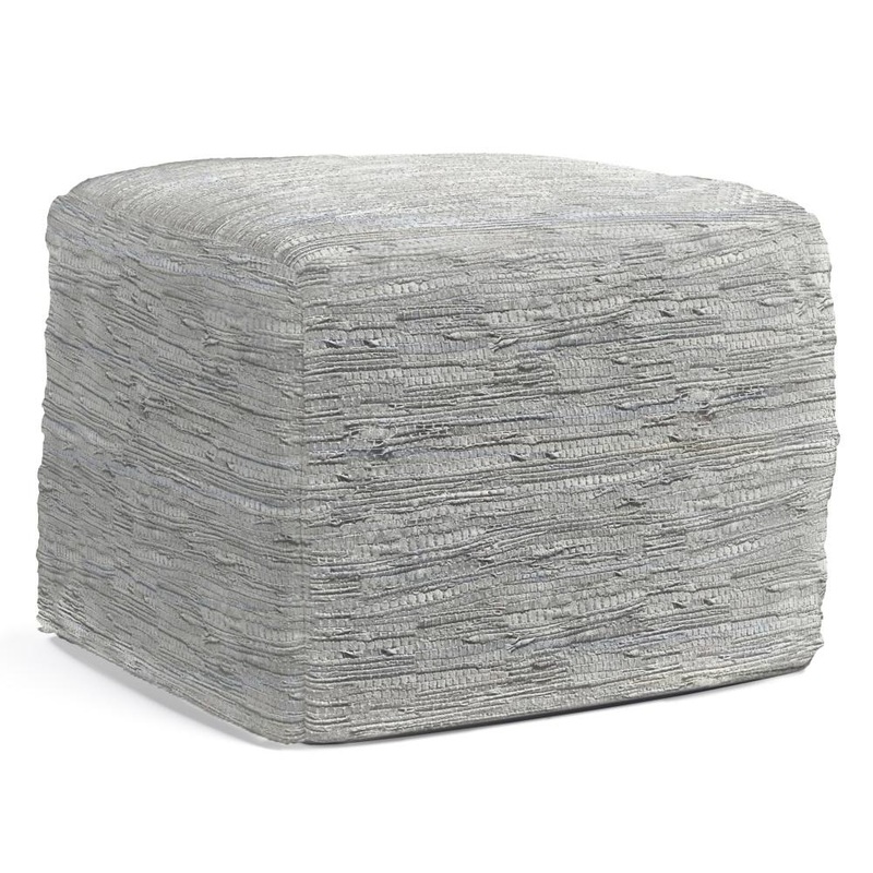 Poufs Fredrik Pouf in Genuine Leather
