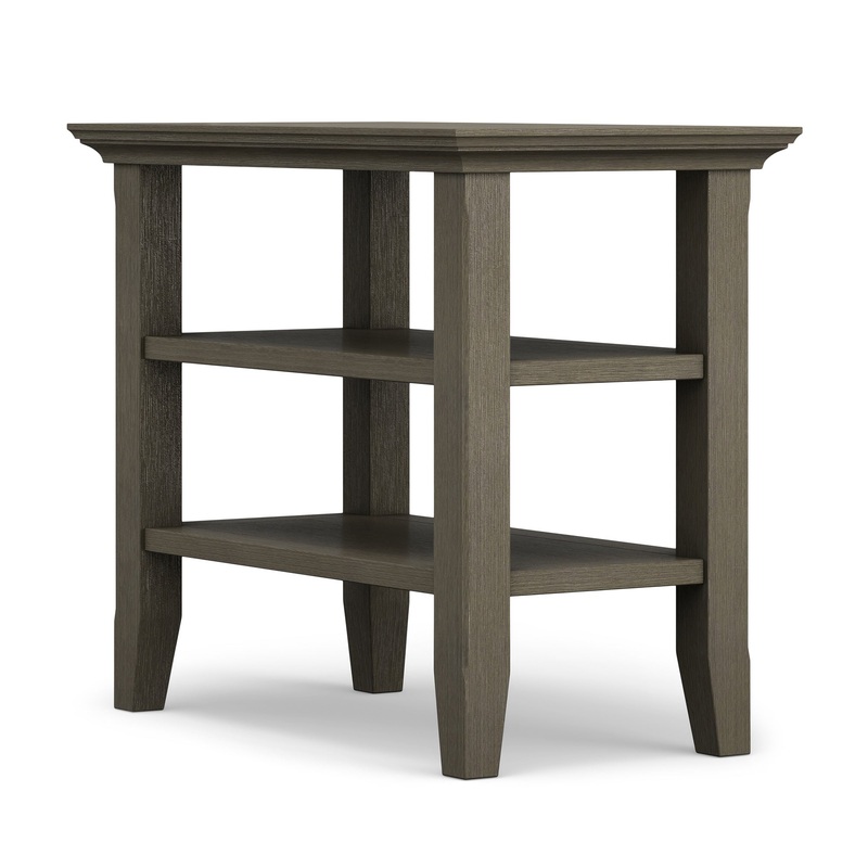 End Tables Acadian Narrow Side Table in Farmhouse Grey