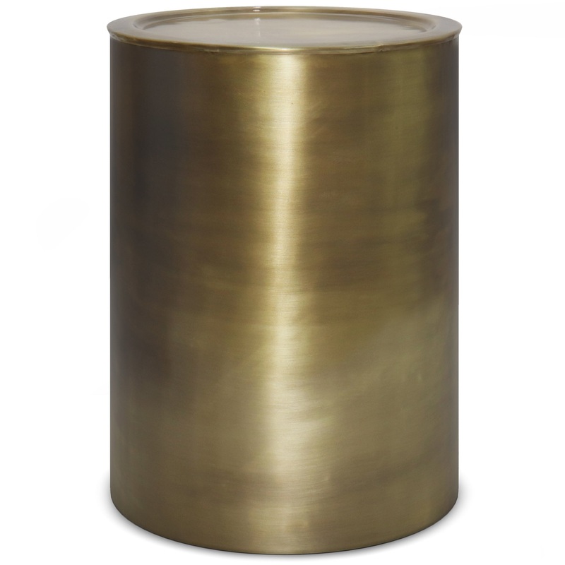End Tables Corbin Metal Side Table in Antique Gold
