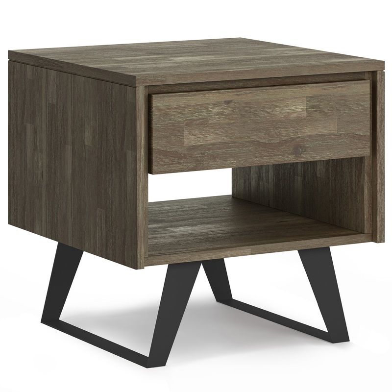 End Tables Lowry End Table in Distressed Grey