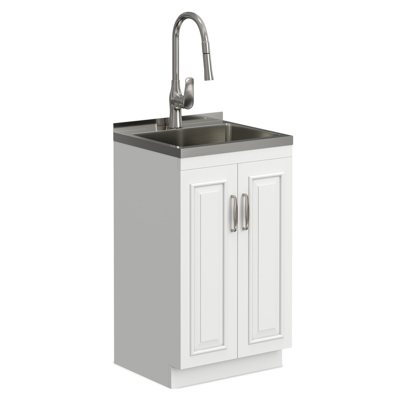 Laundry Darwin All-In-One 20-inch Laundry Utility Sink and Cabinet