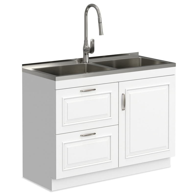 Laundry Darwin All-In-One 46-inch Laundry Utility Sink and Cabinet