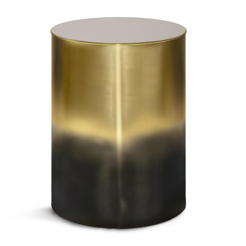 Metal Tables Curtis Metal Table in Black and Gold