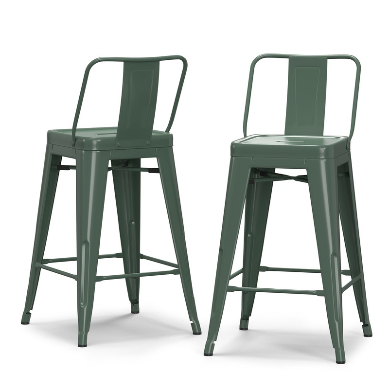 Counter Stools Rayne 24 inch Metal Counter Height Stool (Set of 2)
