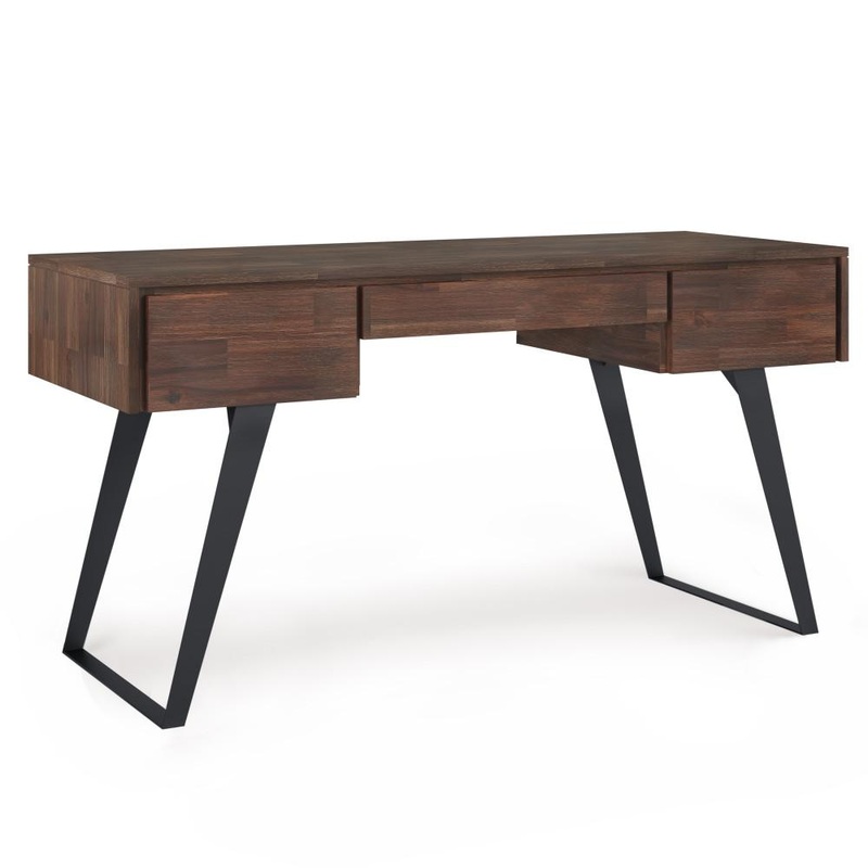Desks Lowry Desk with Deep Drawers in Acacia