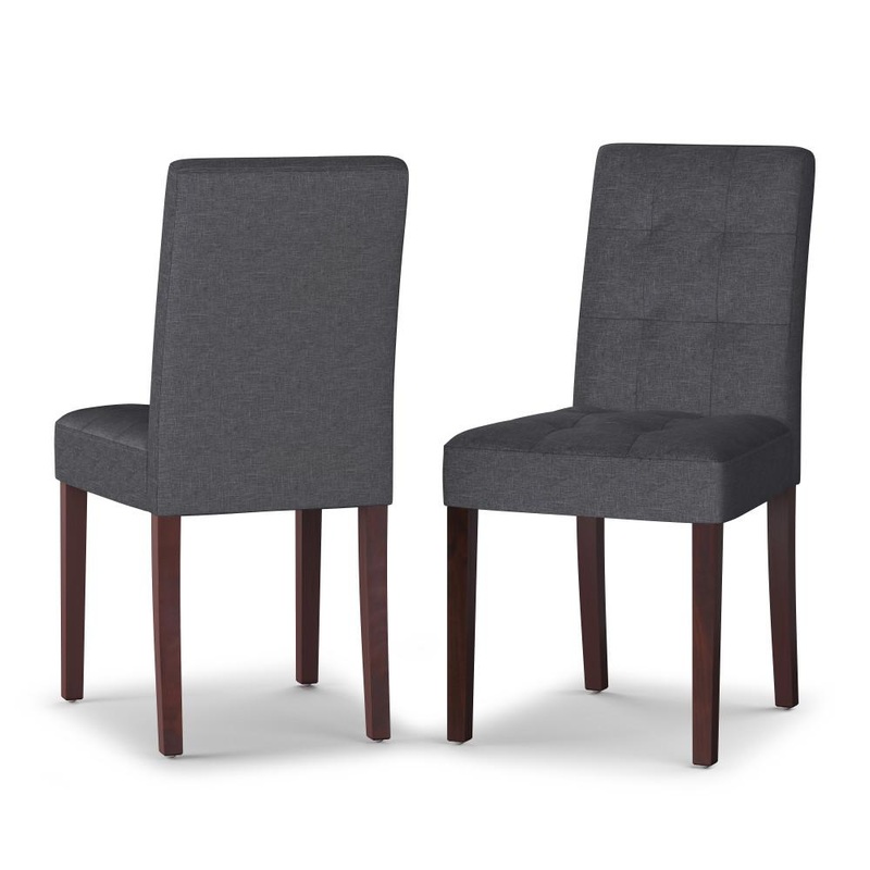 Dining Chairs Andover Parson Dining Chair (Set of 2) in Linen Style Fabric