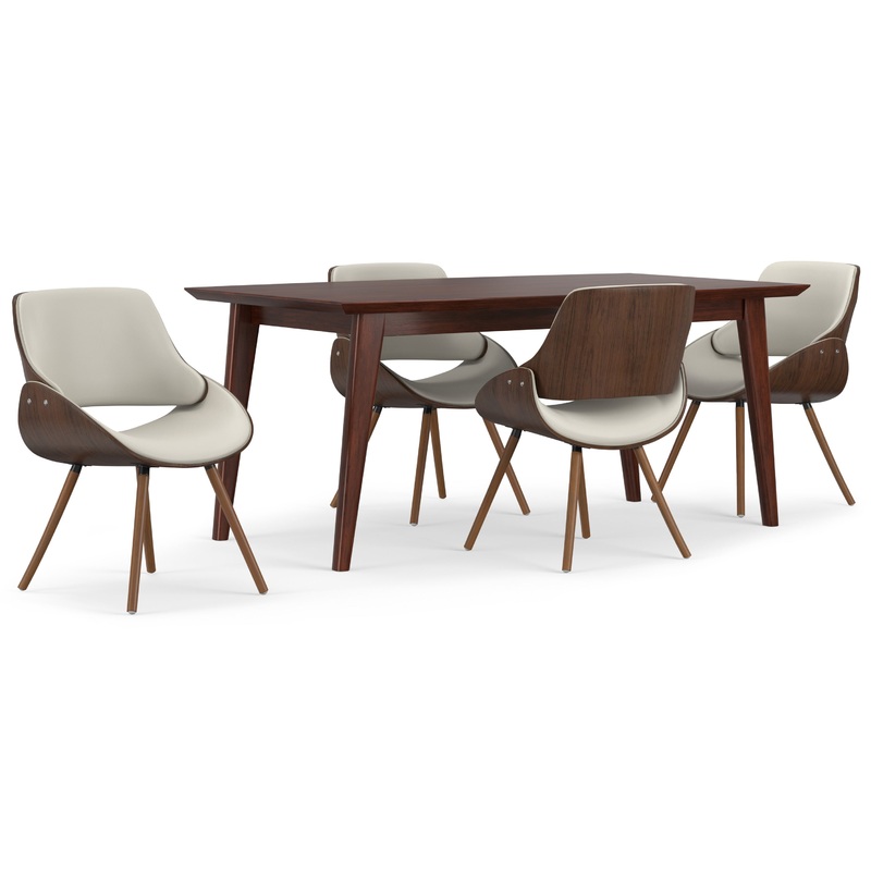 Dining Sets Malden \/ Draper 5 Pc Dining Set With Wood Back Chair