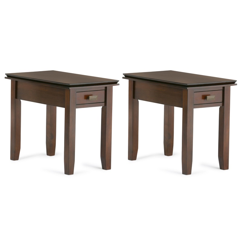 End Table Bundles Artisan 14 inch Narrow Side Table (Set of 2)