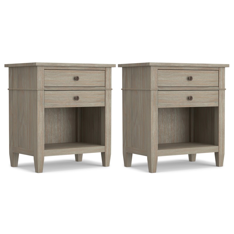 End Table Bundles Carlton 24 inch Bedside Table (Set of 2)