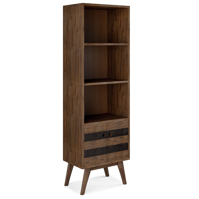 Bookcases Clarkson Bookcase with Storage in Acacia