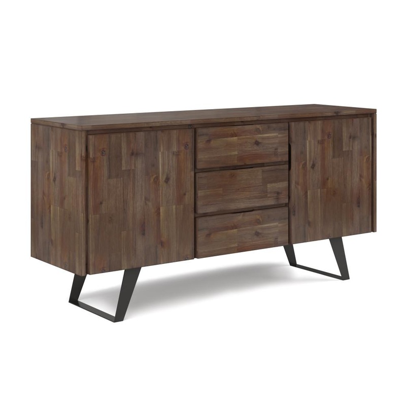 Buffets Lowry Sideboard Buffet in Rustic Natural Aged Brown