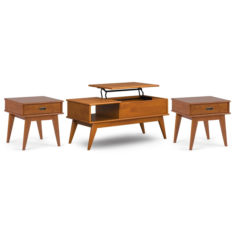 Coffee & End Table Bundles Draper 48 inch Coffee Table with 22 inch End Tables (Set of 3)