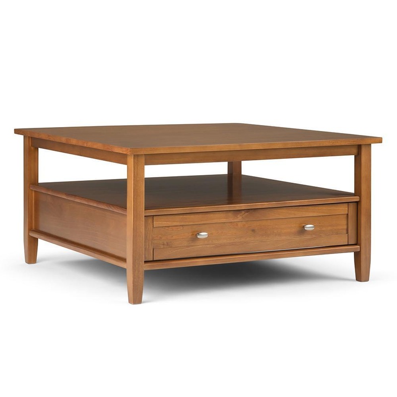 Coffee Tables Warm Shaker Square Coffee Table