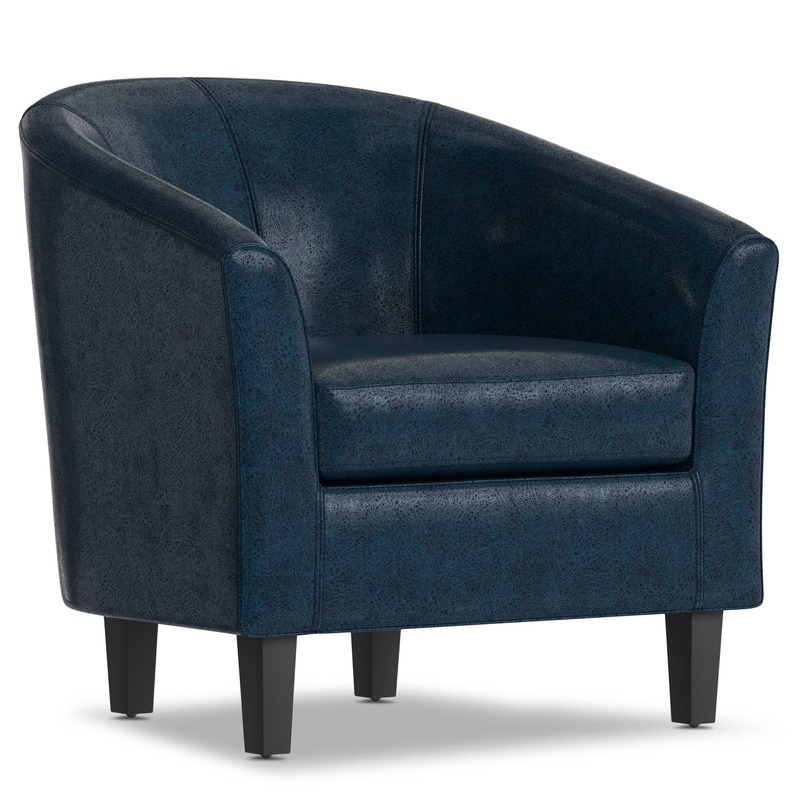 Accent Chairs Austin Accent Chair in Distressed Vegan Leather