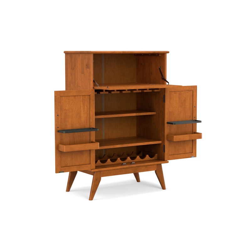 Bar Cabinets Draper Mid Century Bar Cabinet