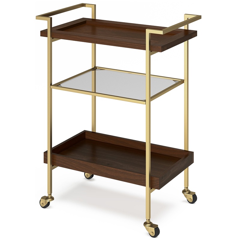 Bar Carts Jace 26 inch Bar Cart in Mango