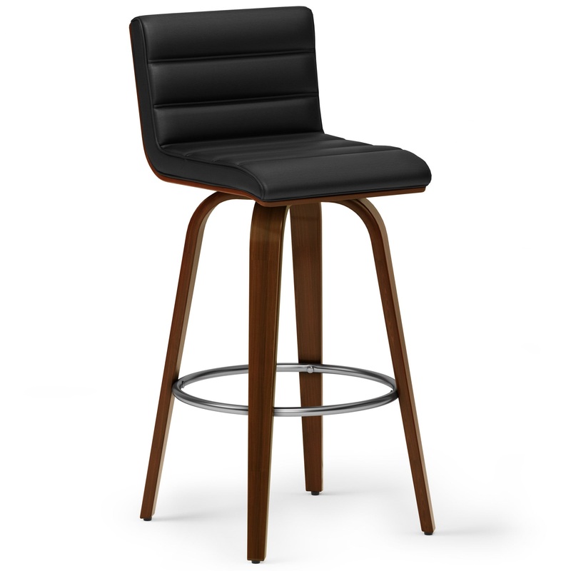 Bar Stools Roland Swivel Bar Stool in Vegan Leather